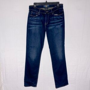 Lucky Brand Dark Wash Sofia Straight Leg Mid Rise Jeans 10/30